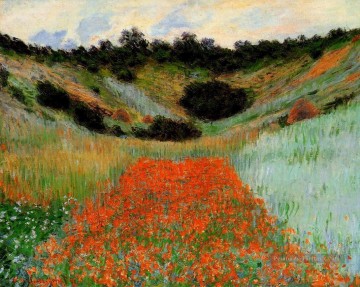  fleurs - Champ de coquelicots à Giverny II Claude Monet Fleurs impressionnistes